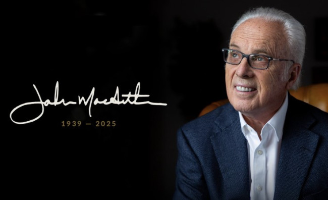 John MacArthur fallece a los 86 aos tras una batalla contra la neumona